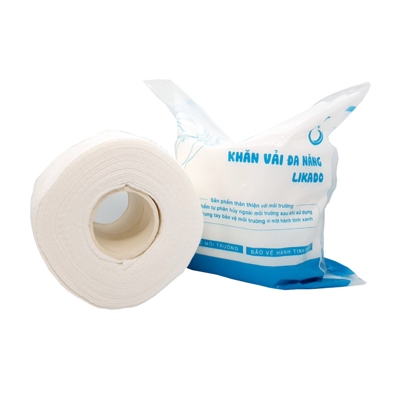 Khăn lau mặt dùng 1 lần likado cho trẻ em và người lớn kích thước (20x20cm) (1 cuộn)(50 tờ)