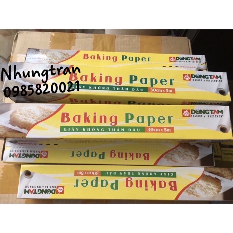 Giấy nến nướng bánh chống dính eufood 30cm x 5m