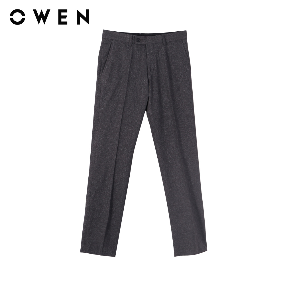 OWEN - Quần tây Slim Fit QS21078 màu Đen chất liệu Nano