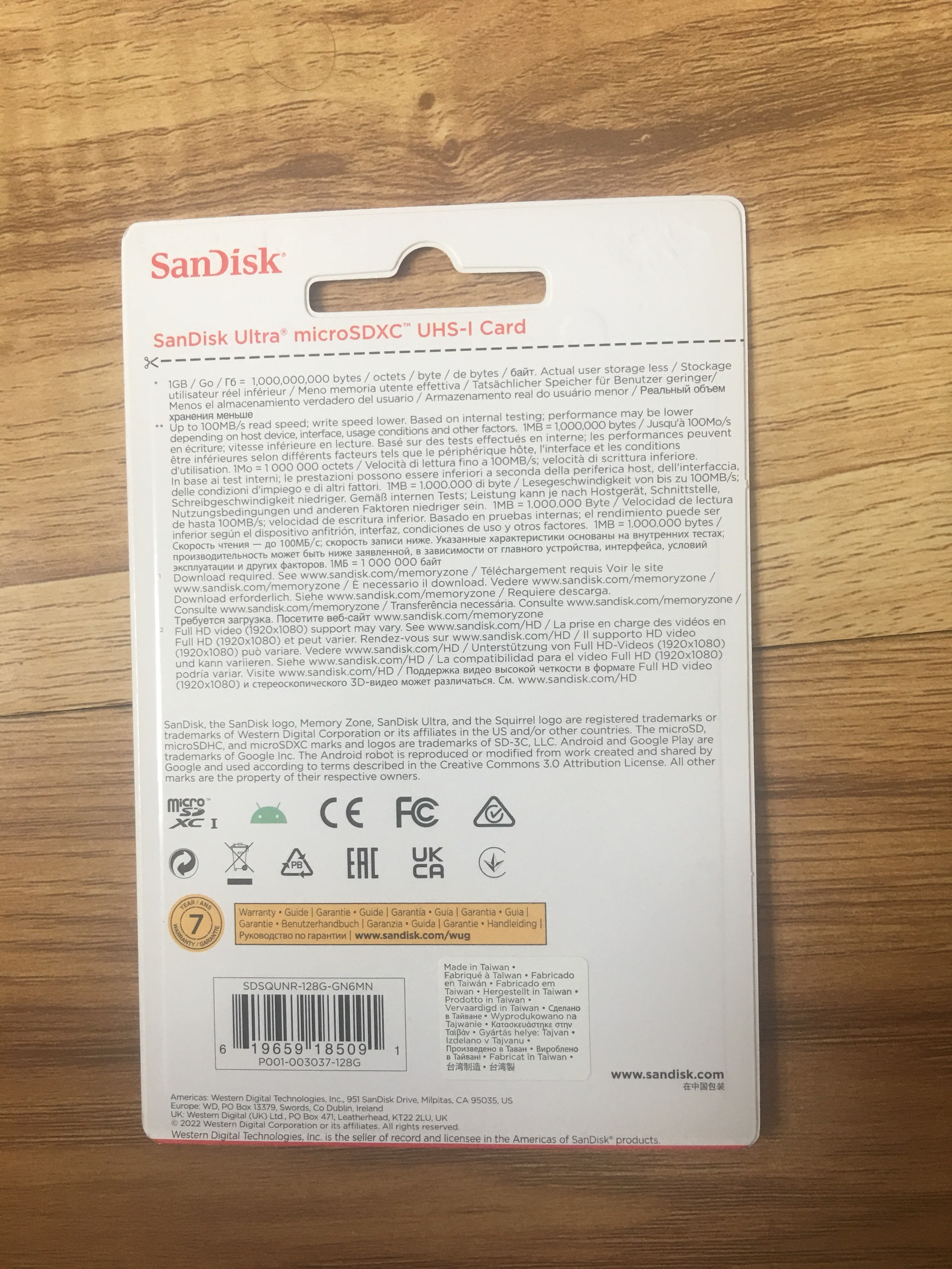 Thẻ Nhớ microSD SanDisk Ultra 128GB UHS-I - 100MB/s