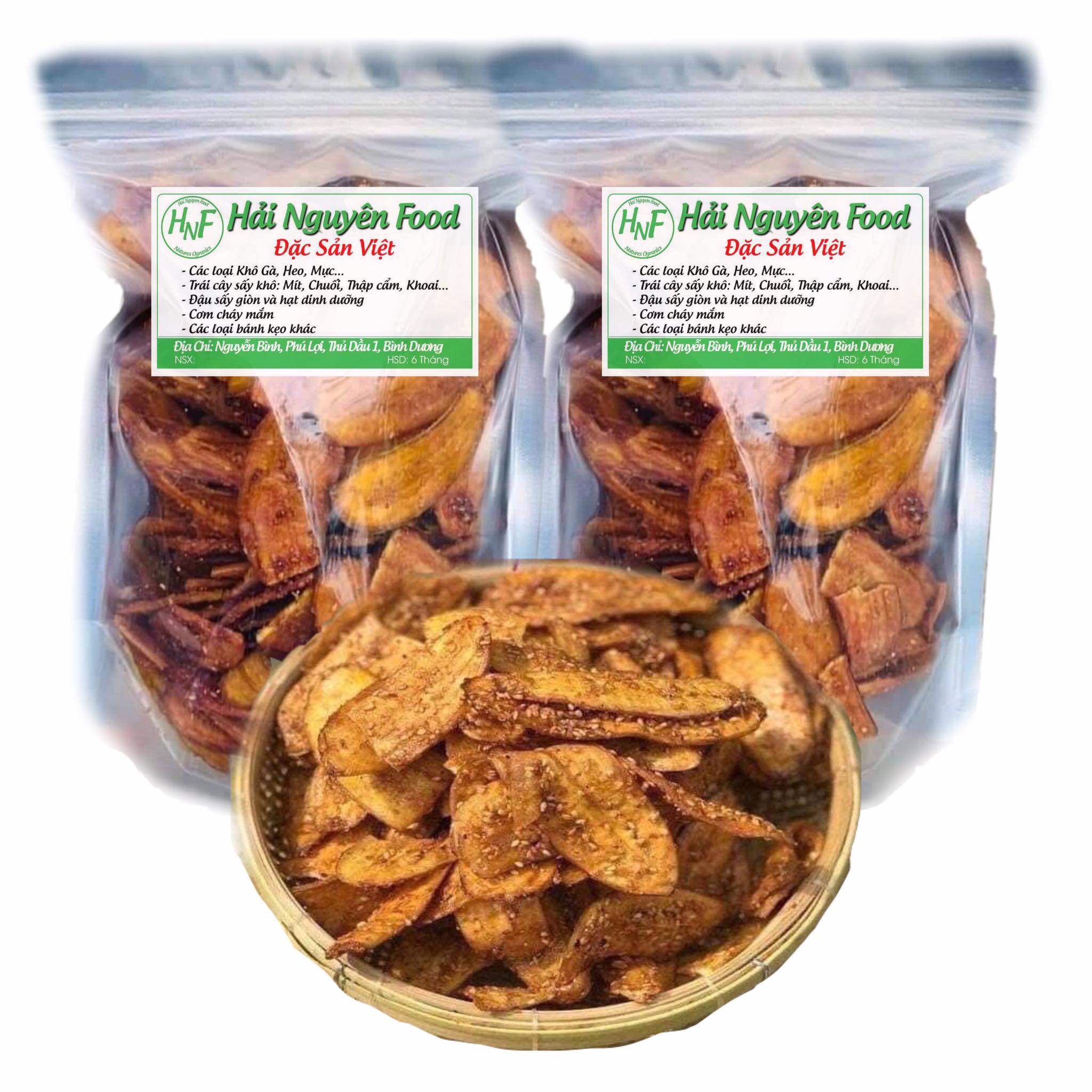 1KG CHUỐI SẤY MÈ GỪNG