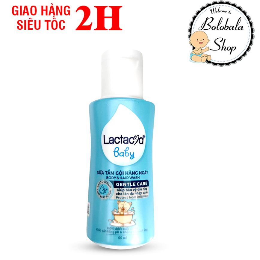 Sữa Tắm Gội Trẻ Em Lactacyd 60ml/chai