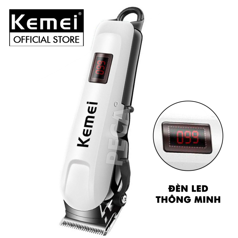 Tông đơ cắt tóc chuyên nghiệp màn hình LCD Kemei KM-809A công suất mạnh mẽ, có thể dùng cắt lông cho thú cưng, lưỡi cắt sắc bén phù hợp với cắt tóc chuyên nghiệp và gia đình giá rẻ
