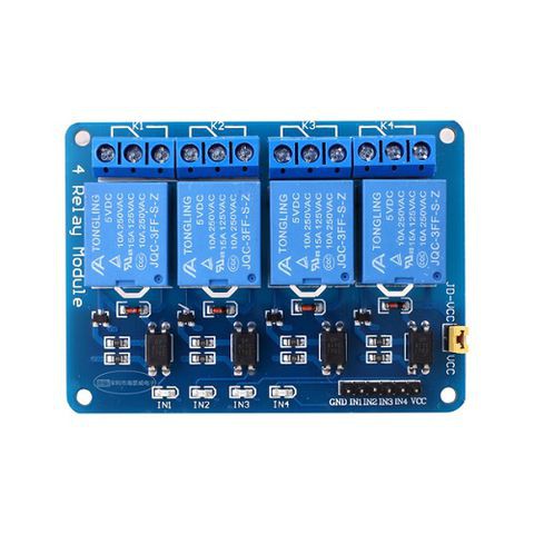 Module relay 4 kênh 5v 10a có opto cách ly