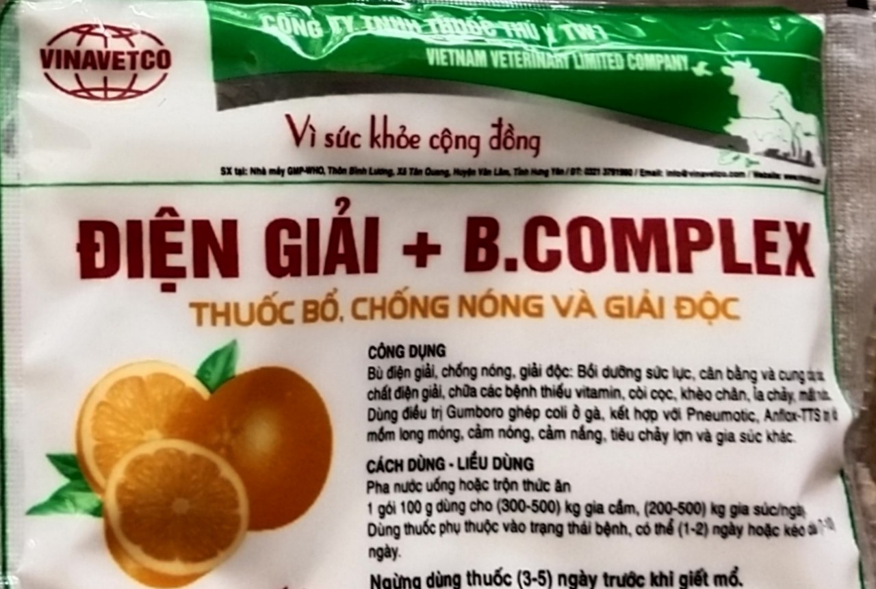 B Complex bổ dưỡng, tăng lực vật nuôi