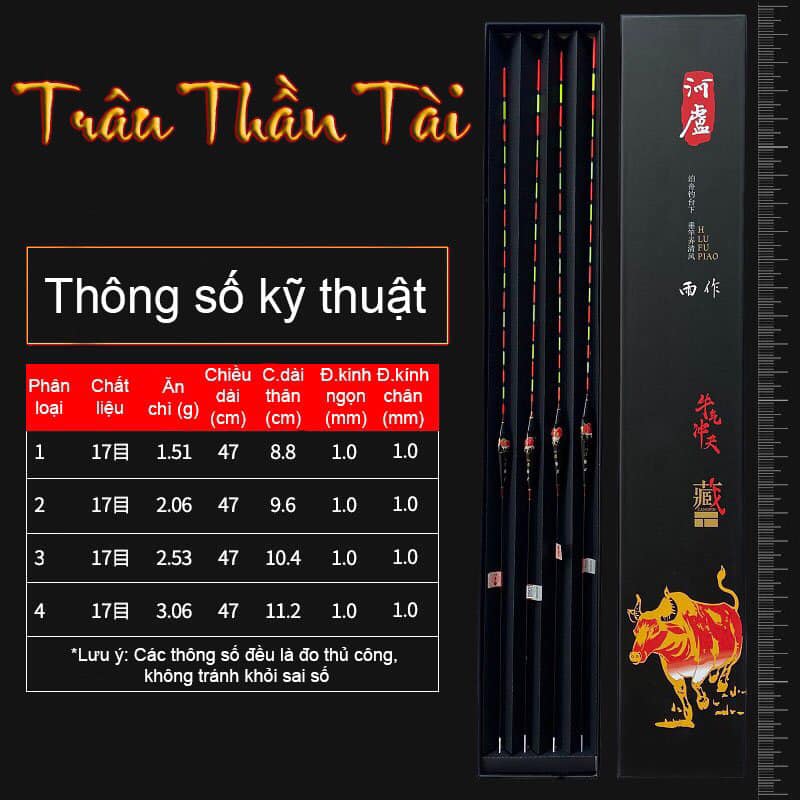 Hộp 4 quả phao câu đài chính hãng