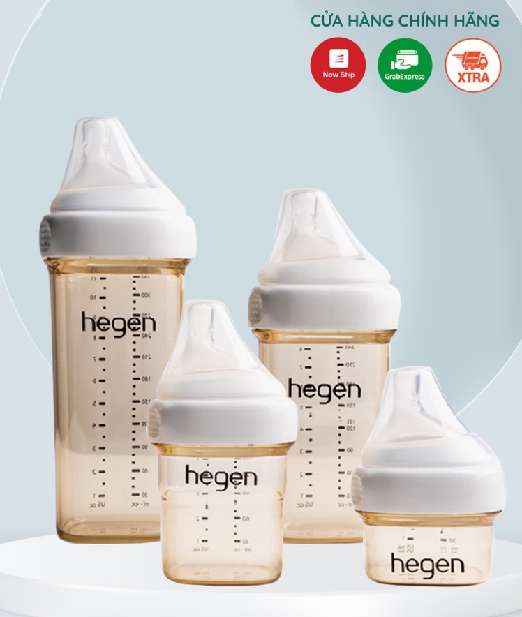 Bình sữa Hegen cao cấp 60ml 150ml 240ml 330ml fullbox - Hàng chính hãng