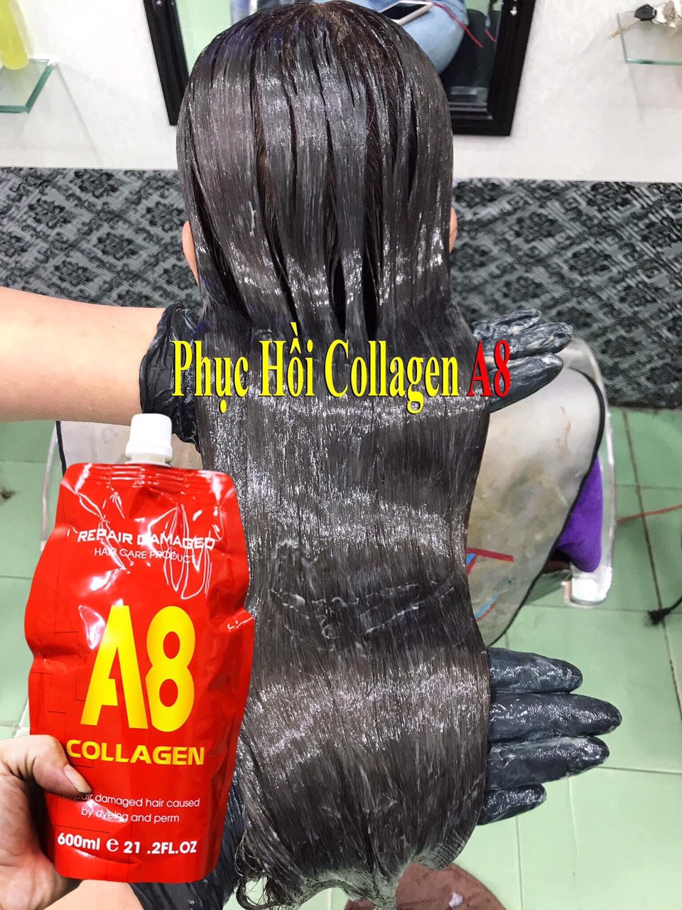 Ủ xã Hấp dầu Collagen A8 chính hãng 600ml