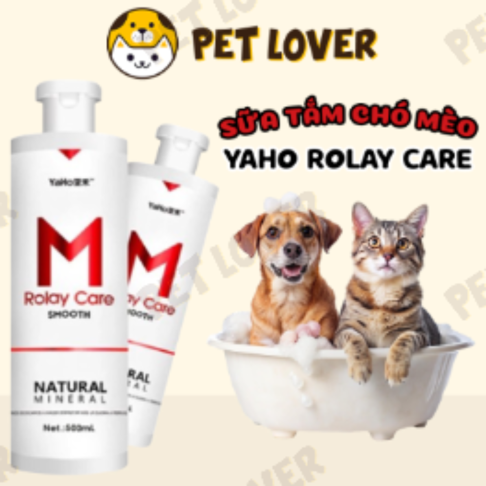 Sữa Tắm Cho Chó Thơm Lâu Dưỡng Lông Yaho Rolay Care Chai 500ml