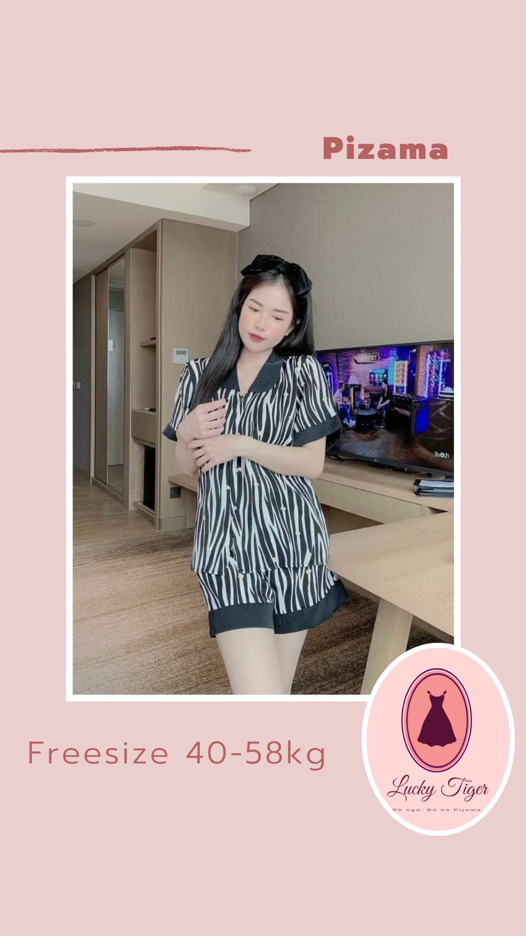 Đồ bộ pijama lụa ngủ Mango mặc nhà quần đùi bigsize cao cấp