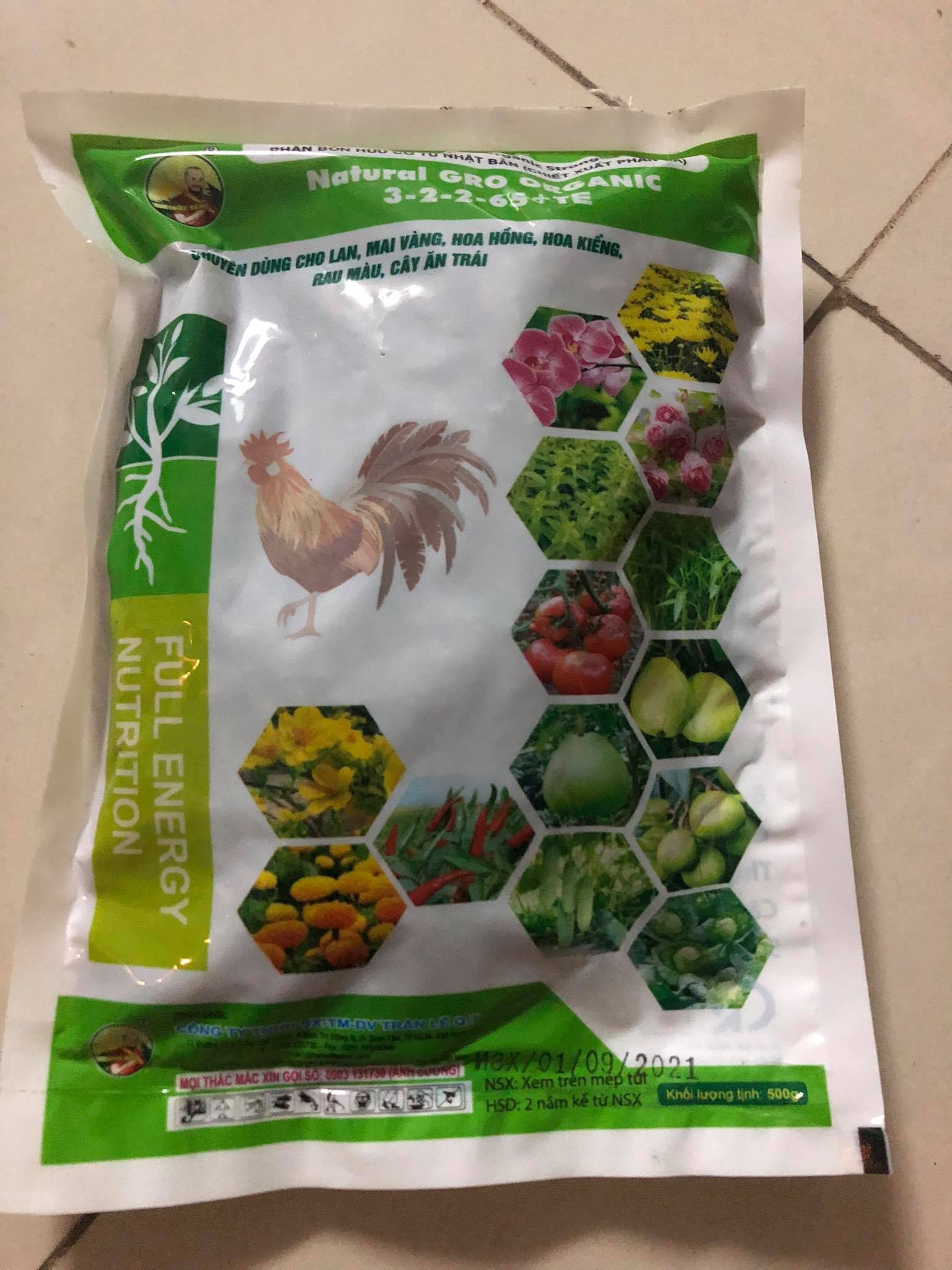 PHÂN GÀ NÉN VIÊN NHẬT 500 GRAM 1 GÓI
