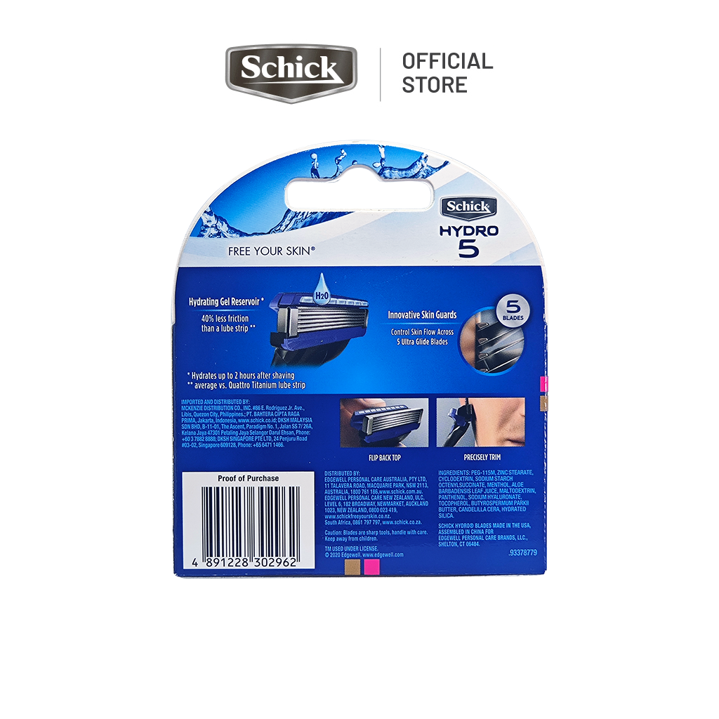 Lưỡi Dao Cạo Schick Dành Cho Nam Hydro 5 4S