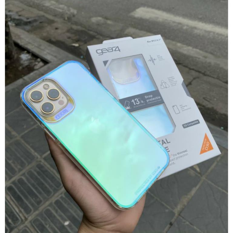 Ốp lưng GEAR 4 bất tử đổi màu theo ánh nhìn cho iPhone 12, 12ProMax, 11, 11 ProMax Crystal Palace chống sốc  ( Full Box)