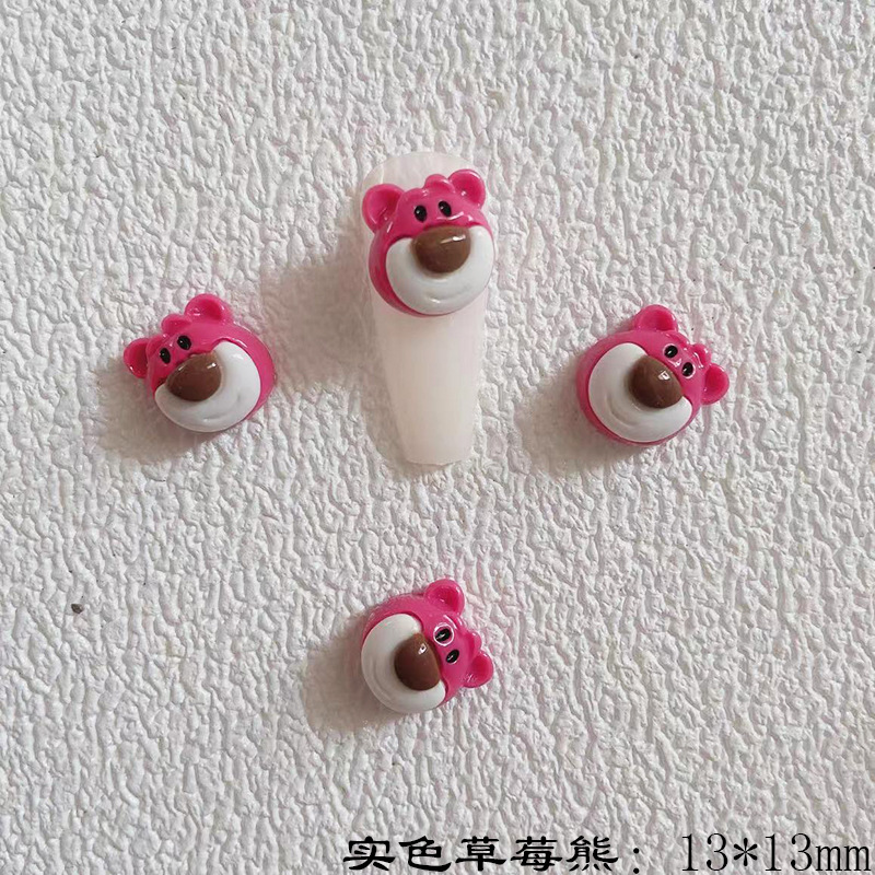 Charm gấu đính móng, charm gấu hoạt hình