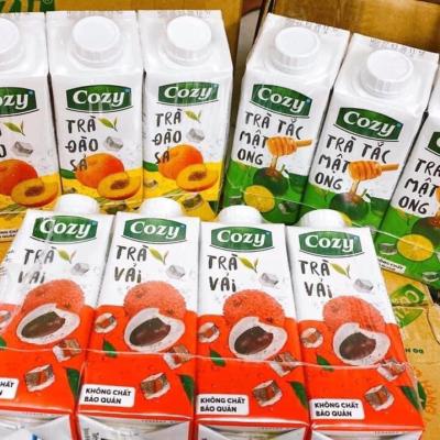 [HCM] [ 1 Thùng 24 HỘP ] Trà hoa quả cozy đào sả