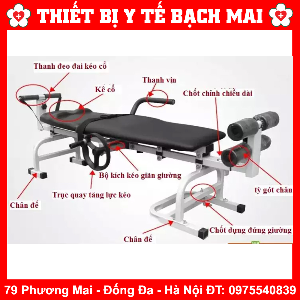 Giường Kéo Giãn Cột Sống Lưng, Cổ, Toàn Thân Tại Nhà