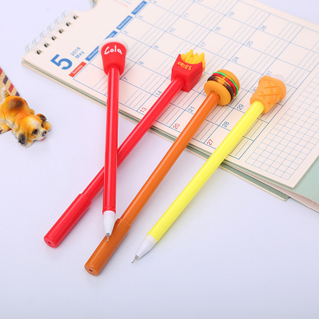 Combo 4 bút bi nước đồ ăn nhanh cute
