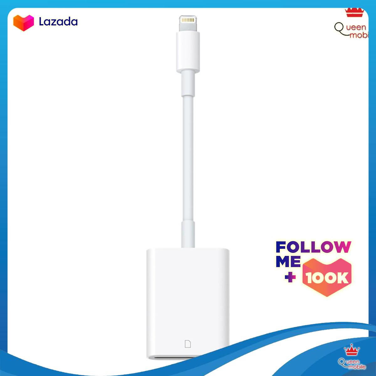 [HCM]Dây Cáp Chuyển Đổi Lightning Sang SD Card Camera Reader Apple MJYT2ZA/A