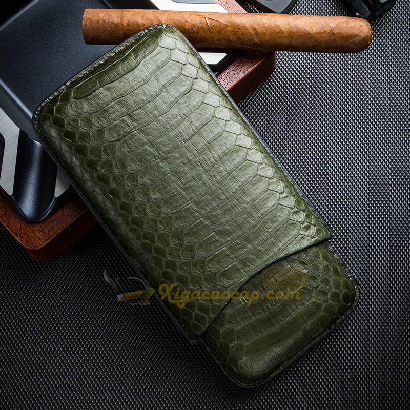 Bao da x-ga Lubinski Green Snake da rắn thật