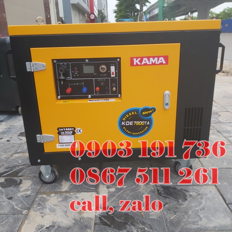 Máy phát điện Kama 7800, Máy phát điện kama 6kw ch.ính hãng tại Quảng Ninh