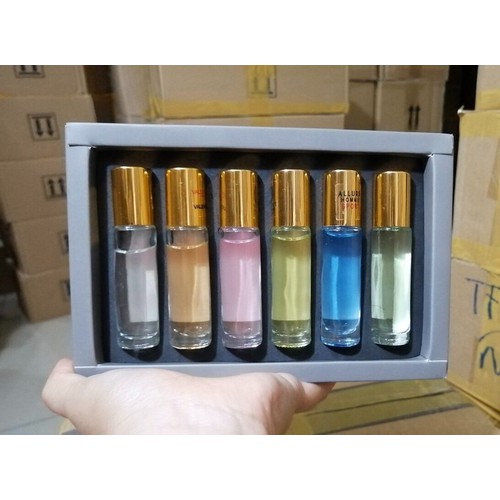 Set 6 chai nước Hoa Pháp mini nam nữ ( Dạng Lăn )