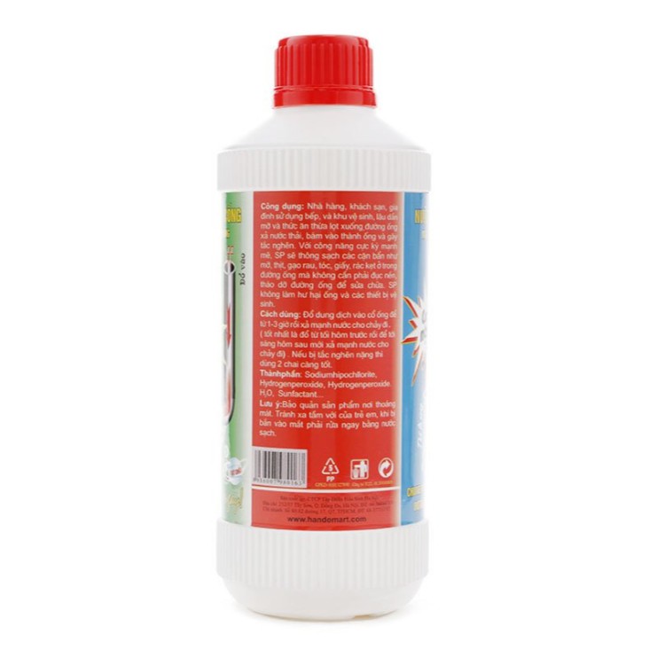 [HCM]Nước thông cống Hando 570ml hàng nội địa