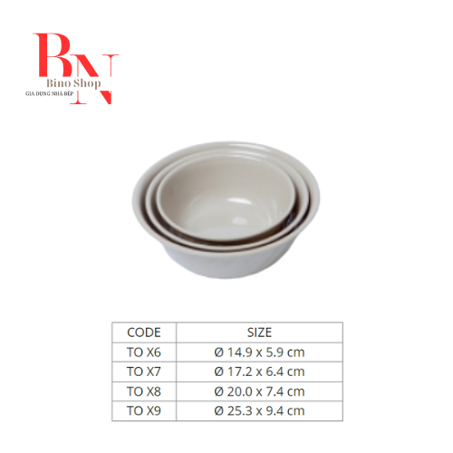 [HCM]Tô Nhựa Melamine Tròn Nhiều Size