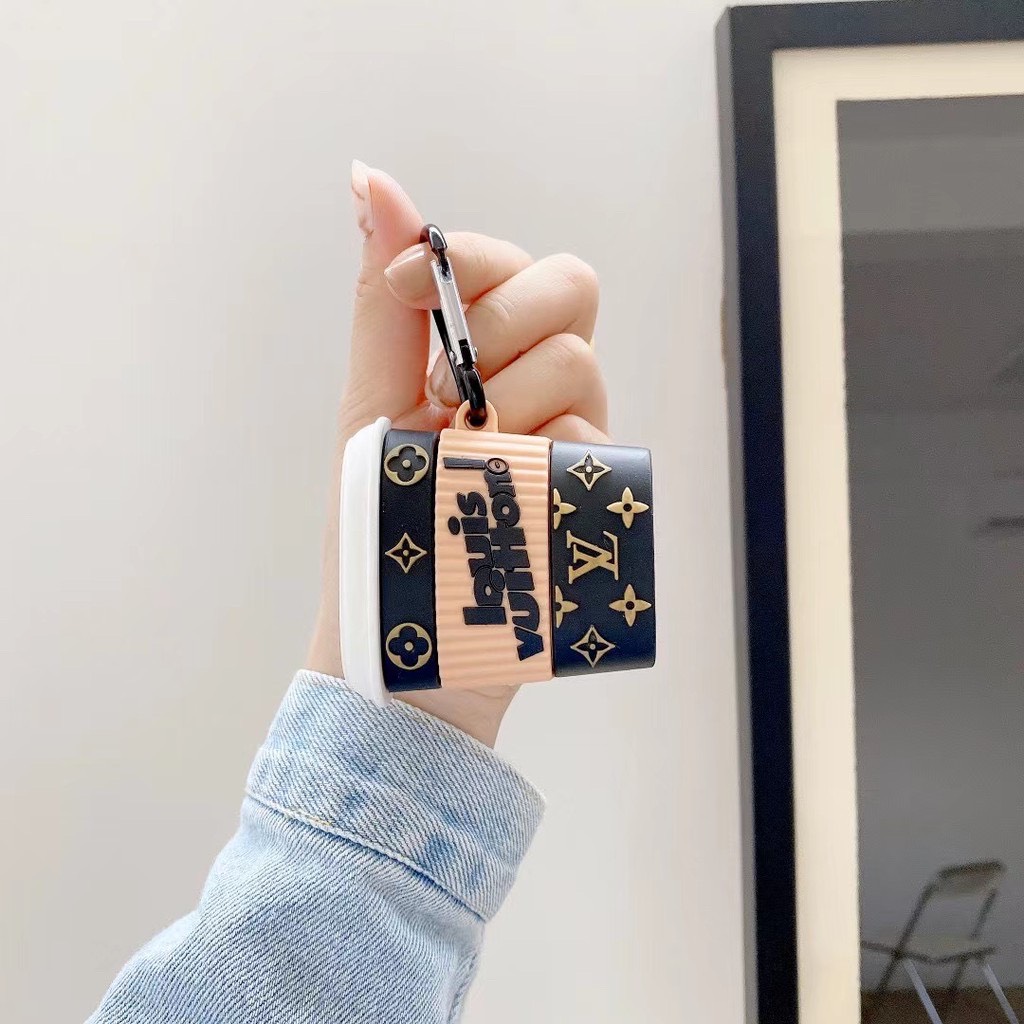 Case Airpod 1/2/pro Hình Ly Coffee LV