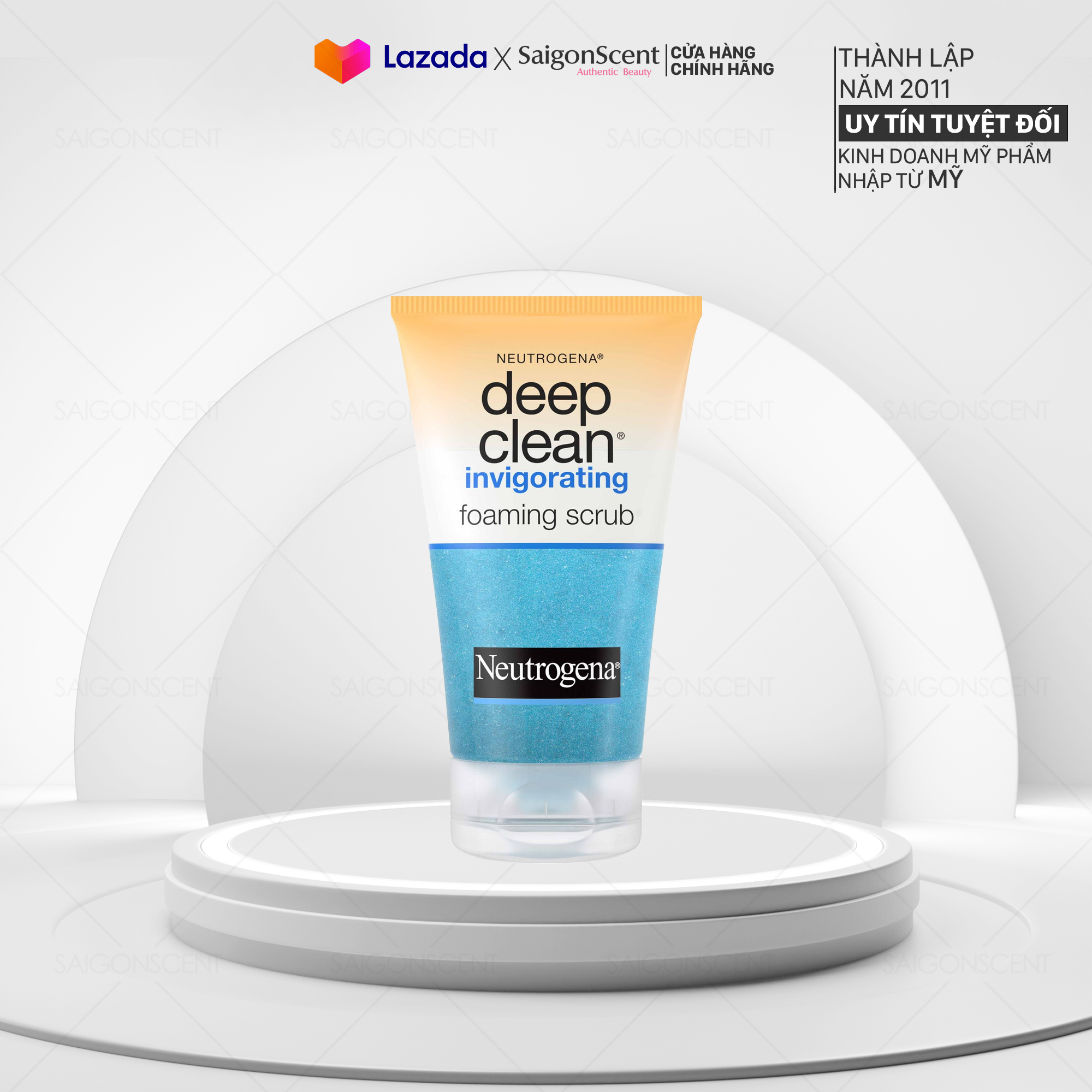 Sữa Rửa Mặt Tẩy Da Chết Neutrogena Deep Clean® Invigorating Foaming Scrub ( 124mL )