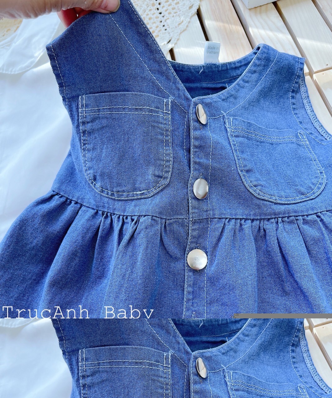 Đầm jean bé gái 8-22kg