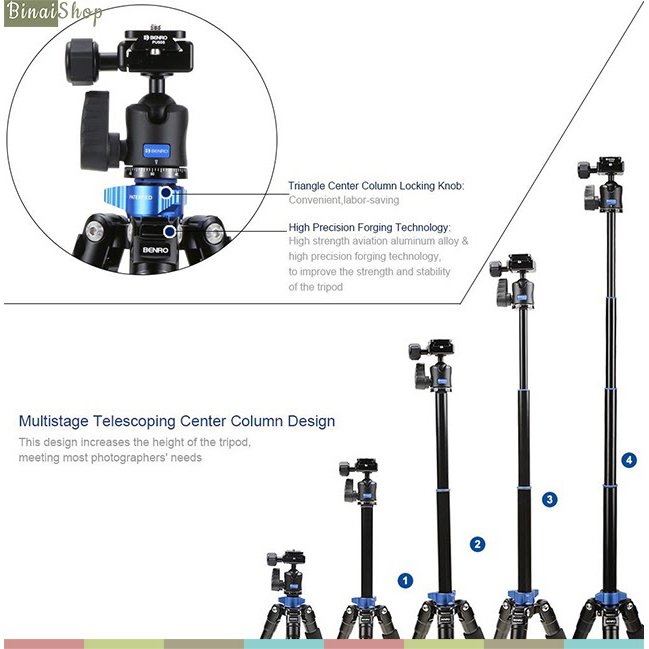 Chân đế tripod cho máy ảnh Benro IS05