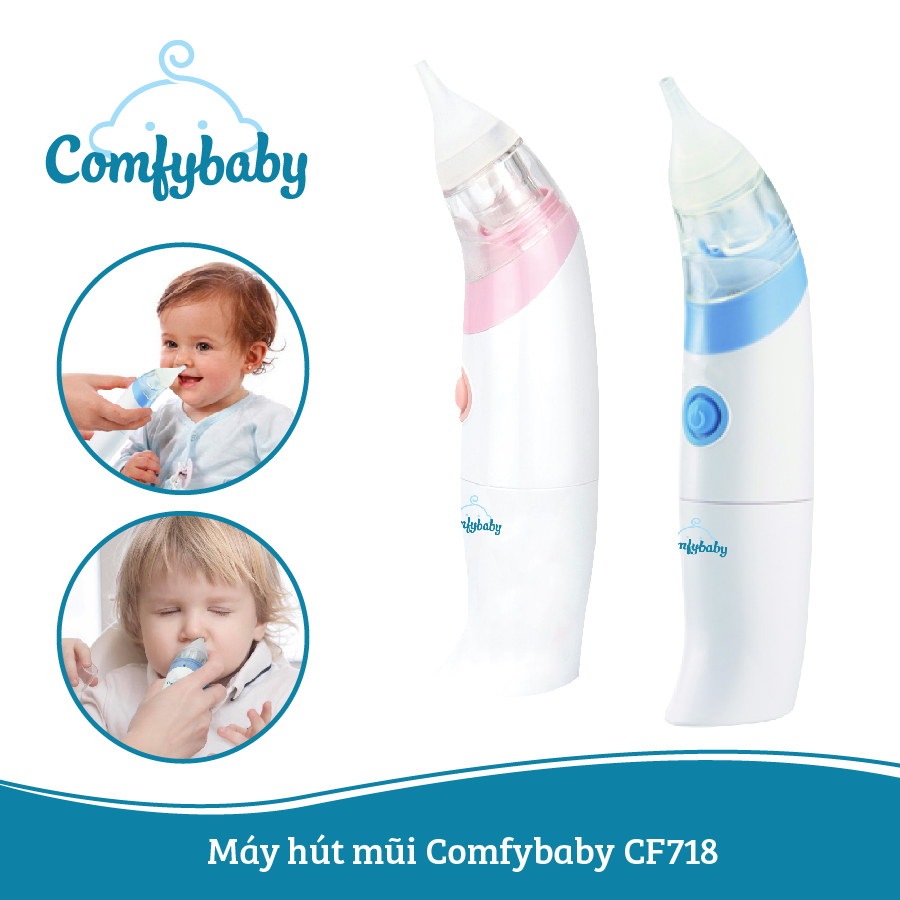 Máy hút mũi cho trẻ sơ sinh điện tử Comfybaby - CF718 - vệ sinh cho trẻ sơ sinh