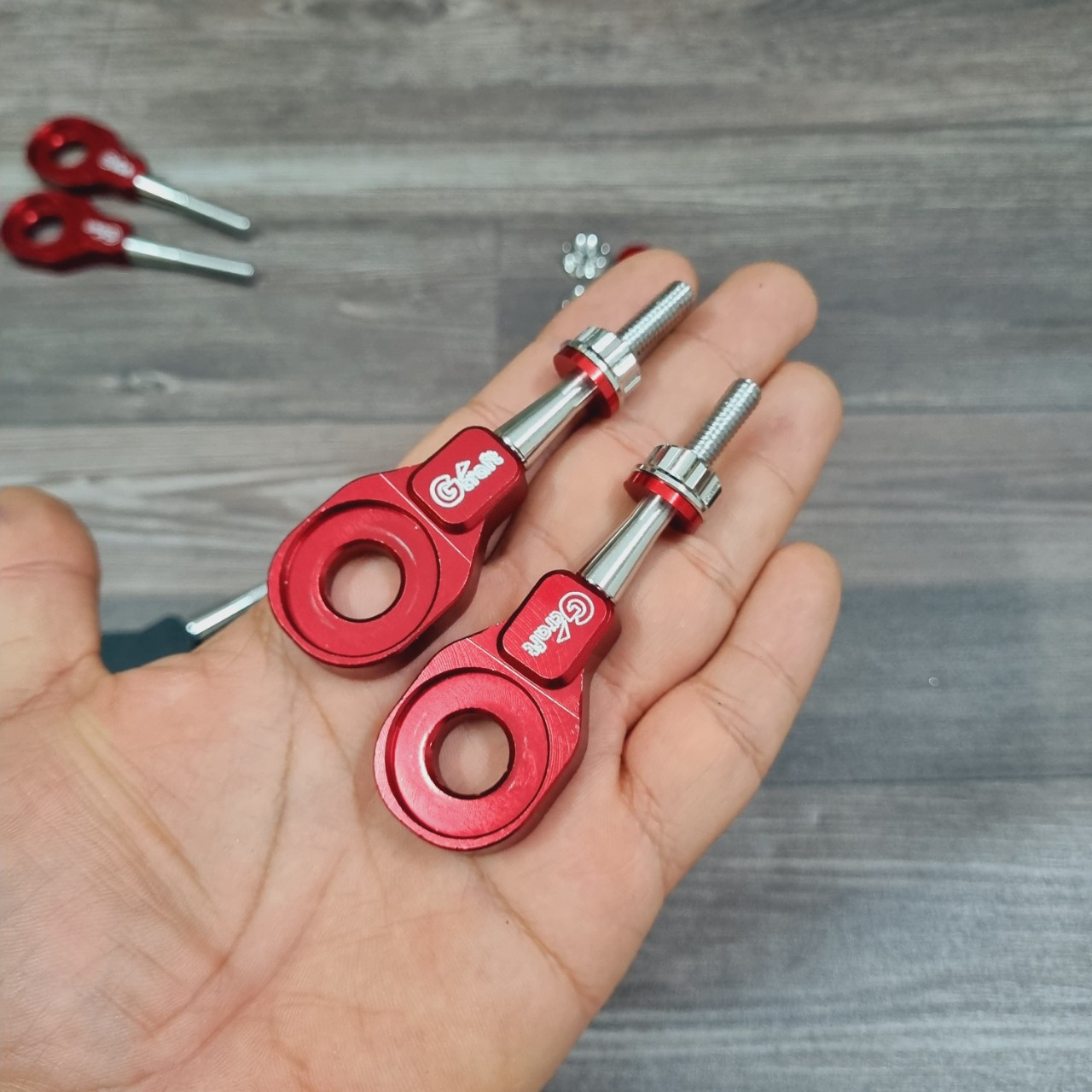 Bộ bát tăng sên nhôm cnc gcraft kèm ốc và lông đèn sử dụng cho wave, dream