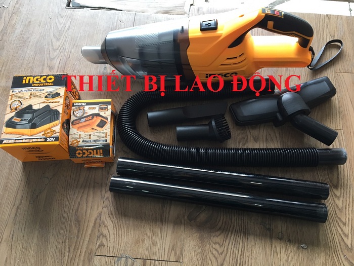 MÁY HÚT BỤI DÙNG PIN 20V INGCO CVLI2001 KÈM 1 PIN VÀ 1 SẠC - CVLI2001.PINSAC