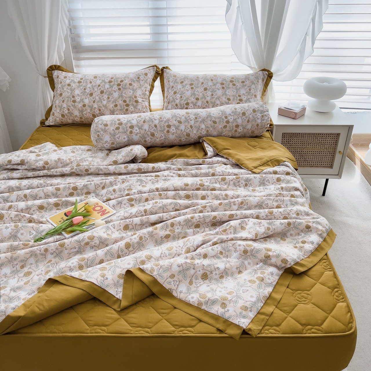 Sheets pillow case cotton quilting quilted cotton upholstery cushion high-grade