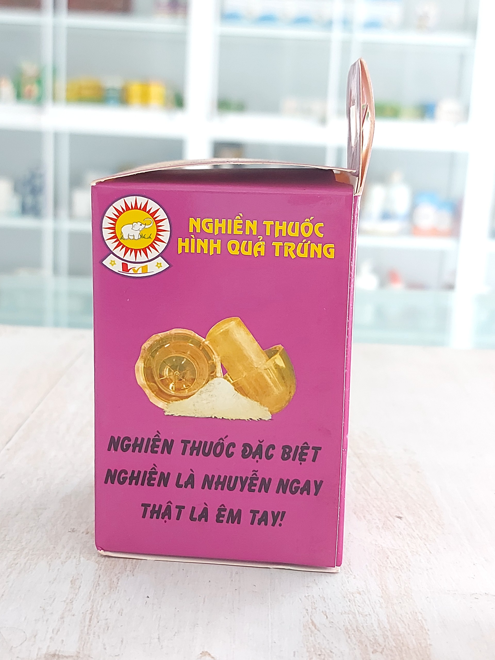 Nghiền thuốc hình quả trứng