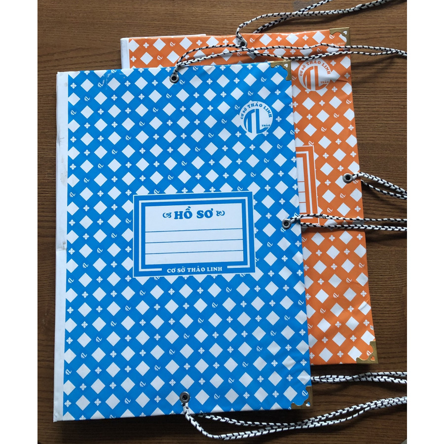 [HCM]Bộ 2 cái Bìa 3 dây Thảo Linh bóng đẹp có 4 size:7F10F15F và 20F