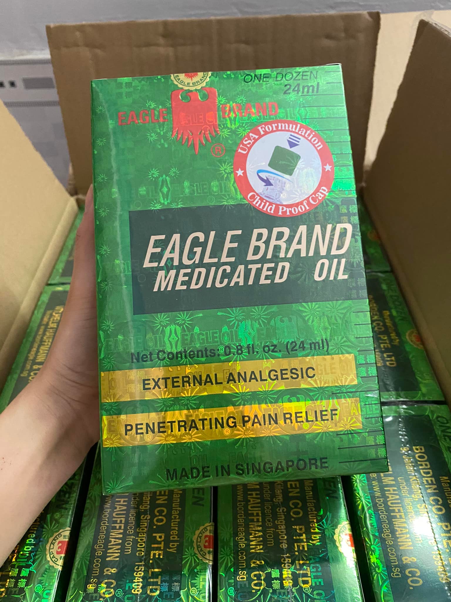 Dầu gió mỹ xanh 2 nắp 24ml