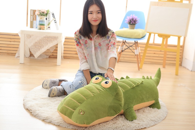 Gấu bông cá sấu bông đầu to mắt trố cute
