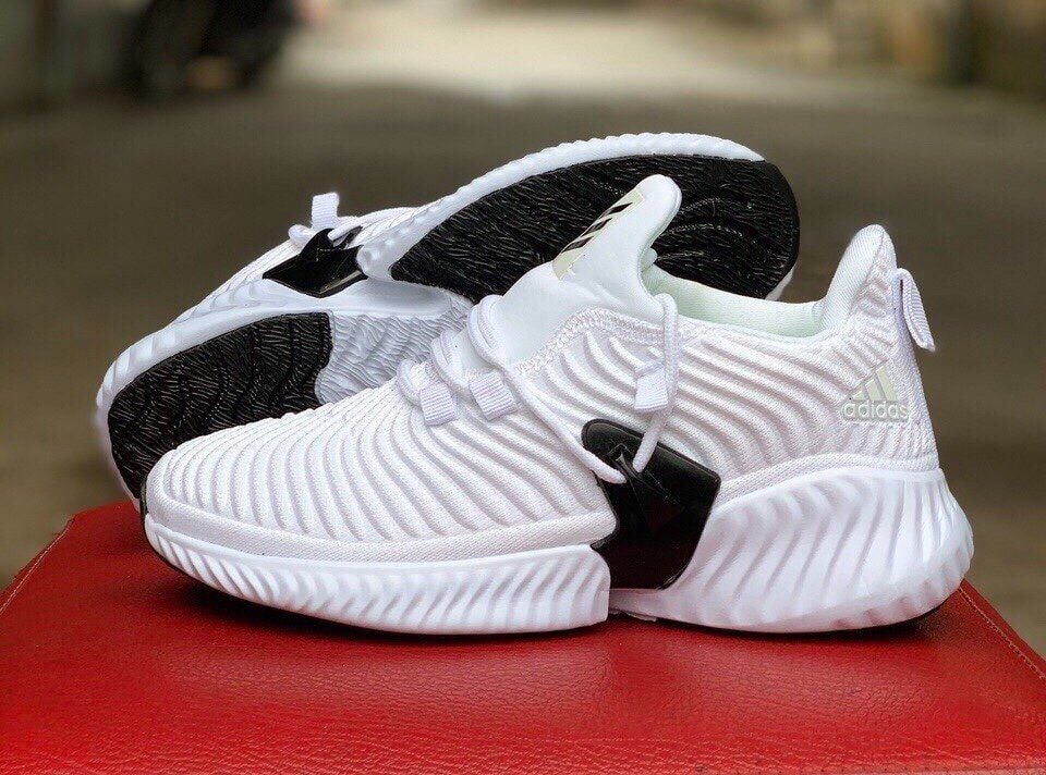 [ Tặng Hộp Hãng ] Giày Thể Thao Sneaker Nam Nữ Alphabounce Màu Trắng