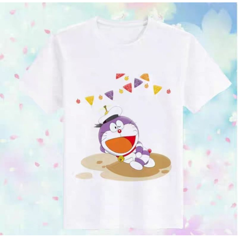 [NHIỀU MẪU] Áo Thun Tay Lửng Hoạt Hình DORAEMON Dễ Thương