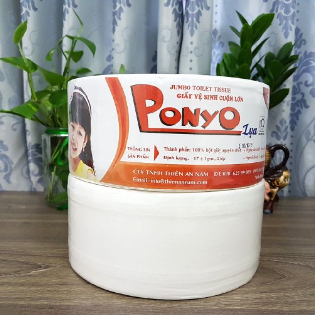 Giấy vệ sinh cuộn lớn Ponyo 700g
