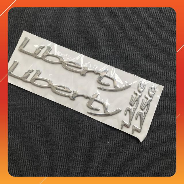 [Bảo Hành Uy Tín] Bộ Tem Chữ Logo Mẫu Zin Cho Liberty 125Ie Hàng Siêu Bền