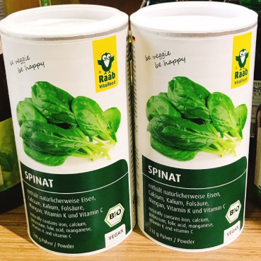 Bột cải bó xôi hữu cơ Raab (210g)