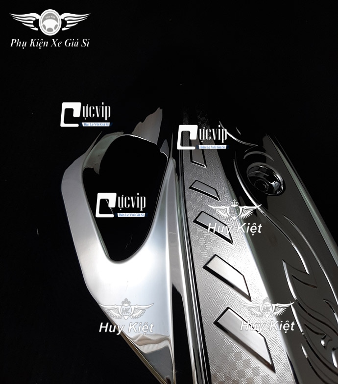 Ốp Pô PCX 2014 - 2017, SH 2012 - 2016. Xi Inox, Mạ Crom MS3192