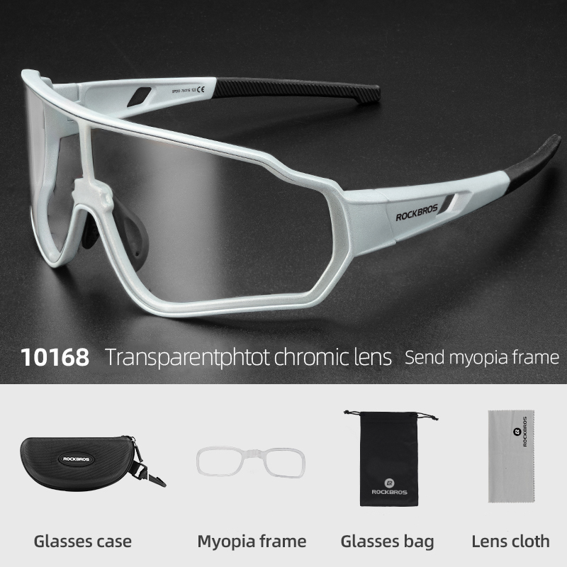 ROCKBROS Cycling Glasses Men Women Photochromic Outdoor Sports Hiking Fishing Driving Polarized Sunglasses Sunglasses Inner Frame Bicycle