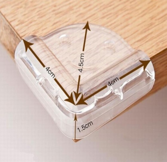 2 Miếng Bịt Góc Bàn, Bọc Cạnh Bàn Silicon
