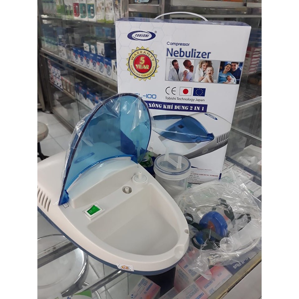 Máy xông hút mũi 2 trong 1 tobishi nhật bản