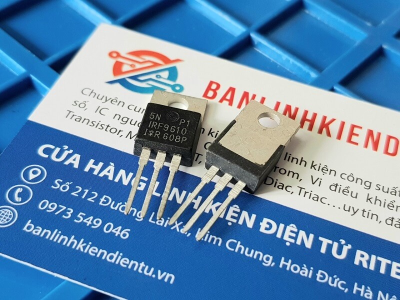 Irf9610 9610 mosfet kênh – p 1.8a 200v to-220