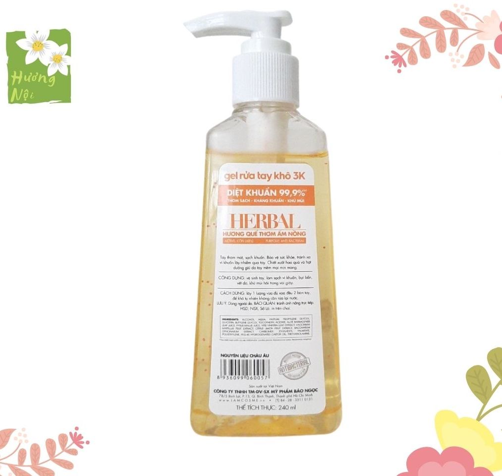 Gel rửa tay khô Lamcosmé 240ml